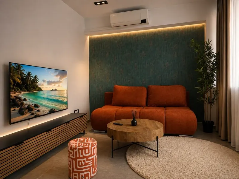 Zona de living a suitei 707